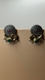Kavya Multicolour Oxidised Earrings - Eksundar