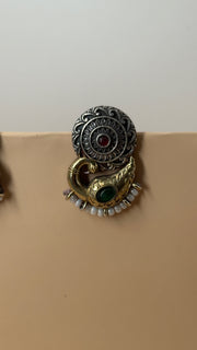 Kavya Multicolour Oxidised Earrings - Eksundar