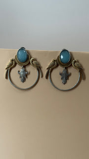 Neelam Bird Hoop Earrings - Eksundar