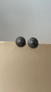 Kavika Spiral Oxidised Studs - Eksundar