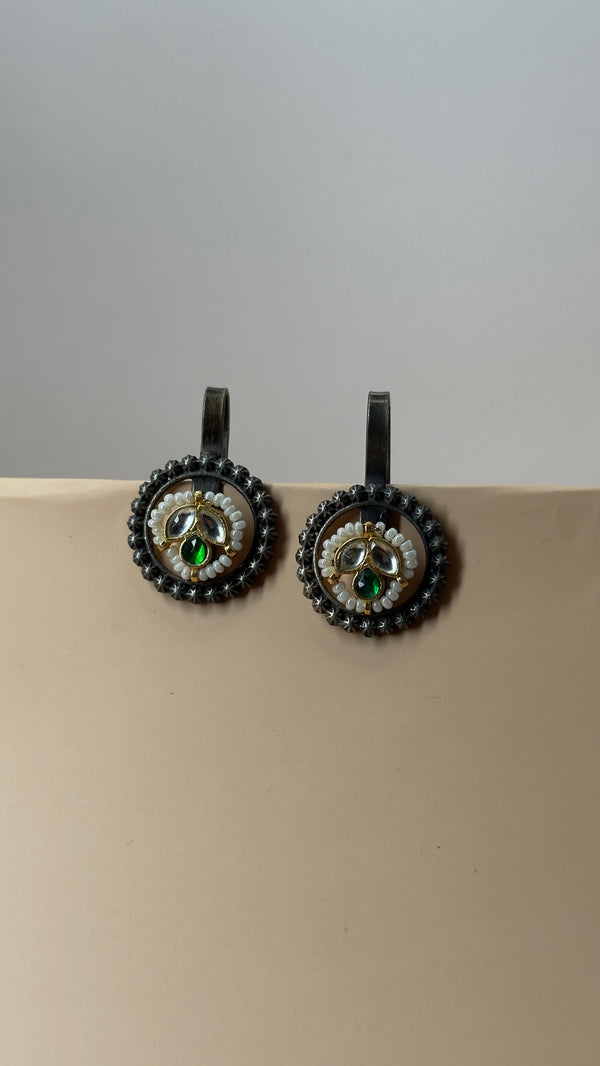 Nakshi Multicolour Oxidised Earrings - Eksundar