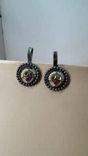Nakshi Multicolour Oxidised Earrings - Eksundar