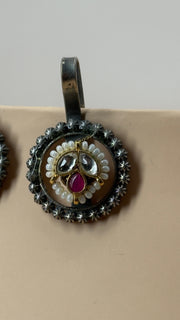 Nakshi Multicolour Oxidised Earrings - Eksundar