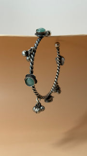 Aaranya Green Bead Bracelet - Eksundar