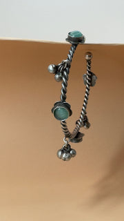 Aaranya Green Bead Bracelet - Eksundar