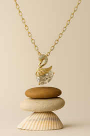 🦢 Glow Swan – Half Moon Bling