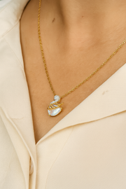 🦢 Glow Swan – Half Moon Bling